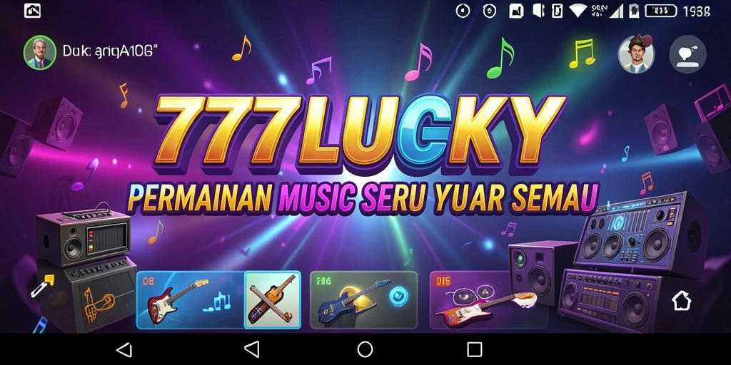 Tampilan gameplay seru dengan berbagai lagu menantang.