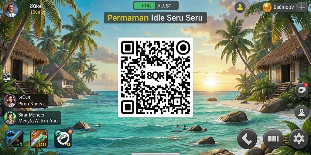 Tampilan gameplay 8QR yang menarik dan menyenangkan.