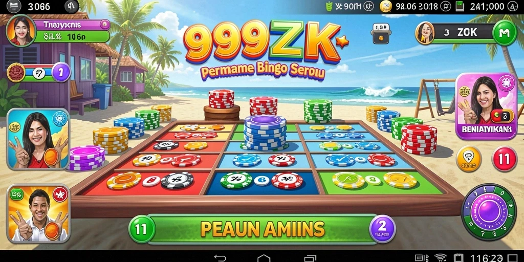Tangkapan layar gameplay Bingo yang seru dan interaktif.