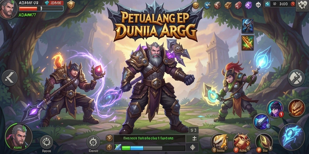 Screenshot gameplay ARPG menampilkan pertempuran seru dengan karakter yang beragam.