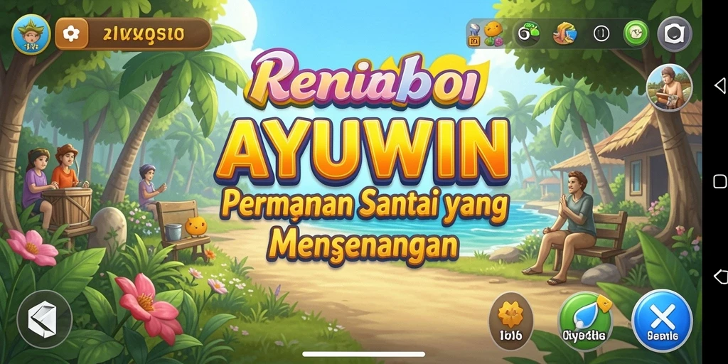 Tangkapan layar AYUWIN menunjukkan gameplay yang menarik dan penuh warna.