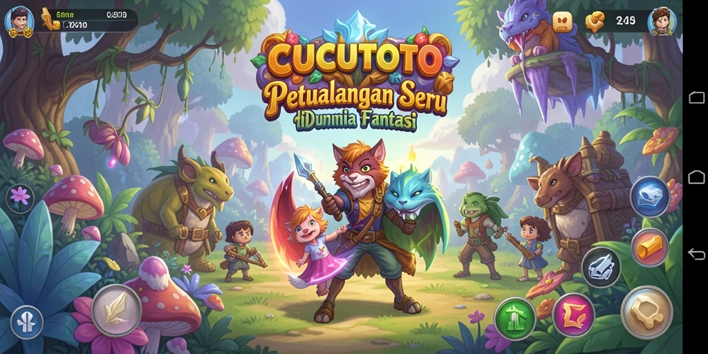 Tangkapan layar gameplay CUCUTOTO yang menunjukkan aksi seru dalam petualangan.
