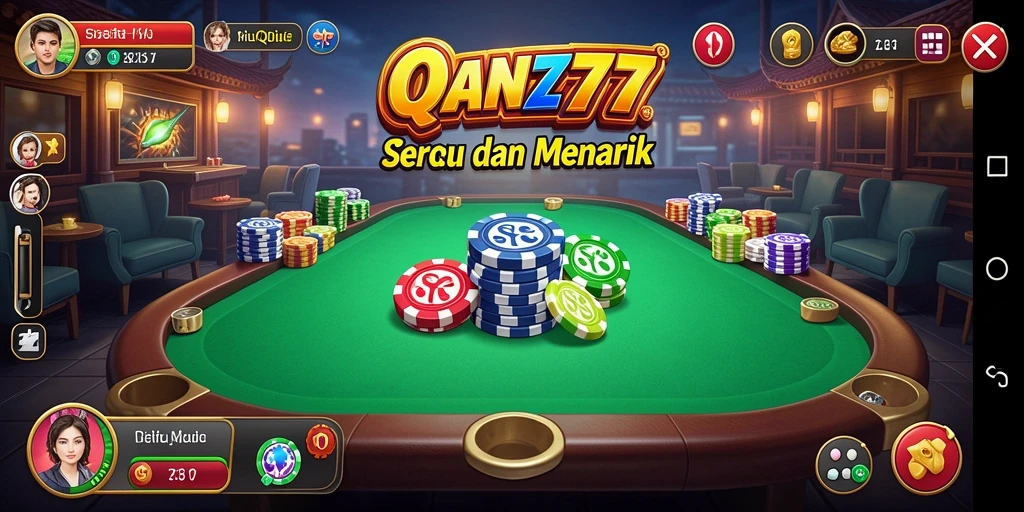 Screenshot menunjukkan gameplay seru DAN777 dalam permainan QiuQiu.