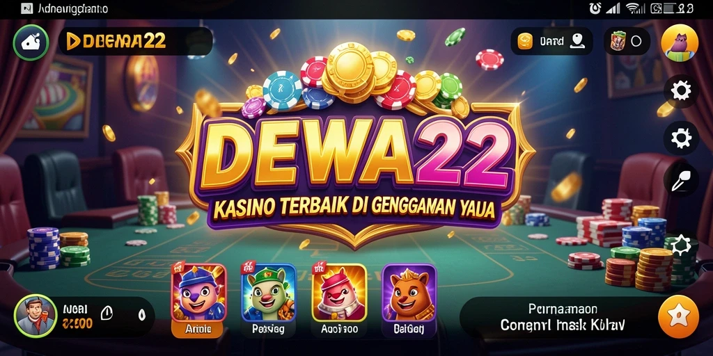 Tampilan permainan Kasino yang menarik dan interaktif di DEWA22.