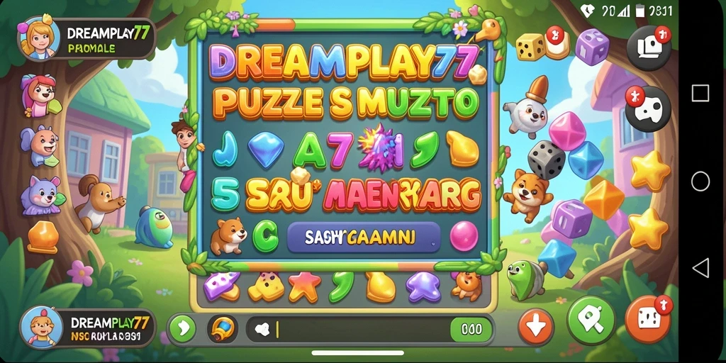 Tampilan gameplay <strong>DREAMPLAY77</strong> yang menampilkan tantangan puzzle yang menarik.