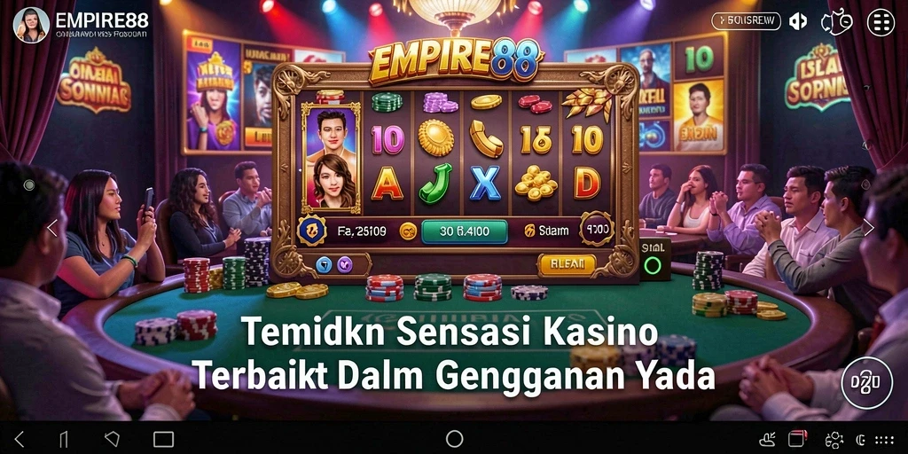 Tampilan gameplay Kasino yang mengasyikkan di EMPIRE88.