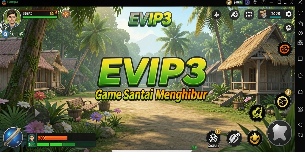 Tampilan gameplay santai dari EVIP3 yang mengasyikkan.