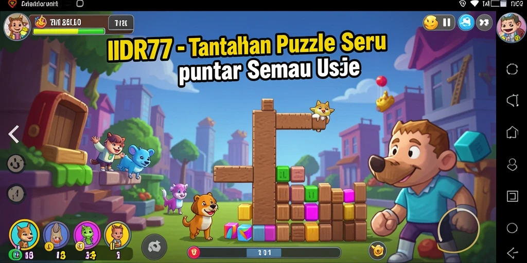 Tangkapan layar gameplay menampilkan berbagai teka-teki menantang.