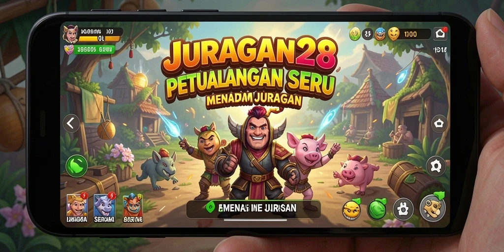 Gameplay yang seru dan penuh tantangan di JURAGAN28.