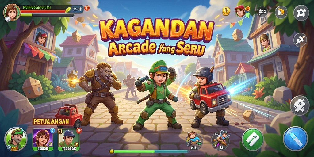 Tampilan gameplay KAGANDAN yang penuh aksi yang mengasyikkan.