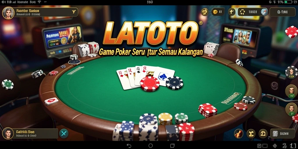 Tampilan gameplay poker yang menarik di LATOTO.