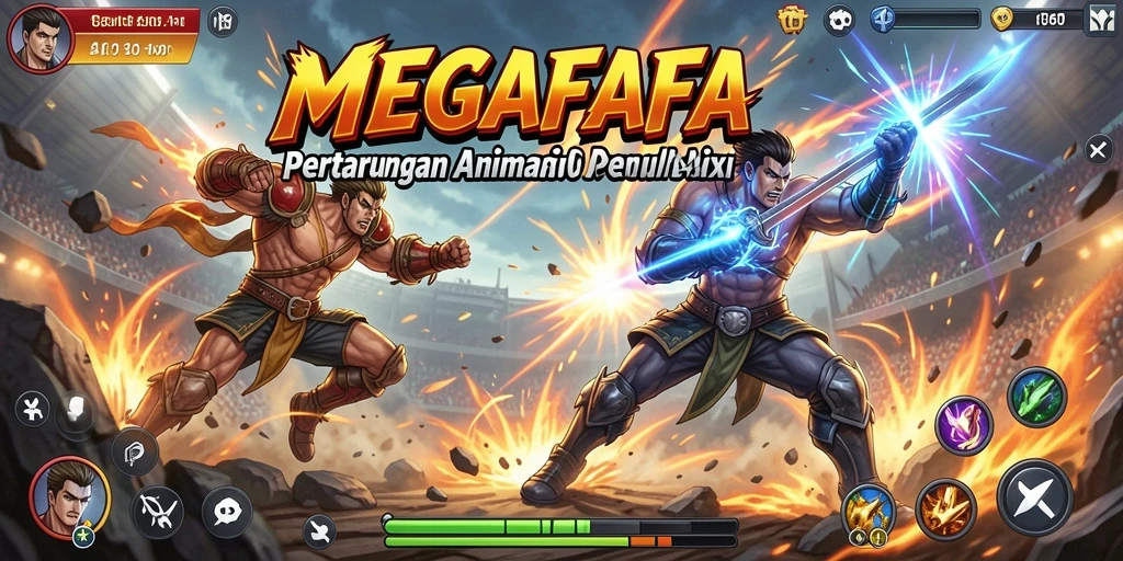 Gameplay epic dalam pertarungan MEGAFAFA yang seru.