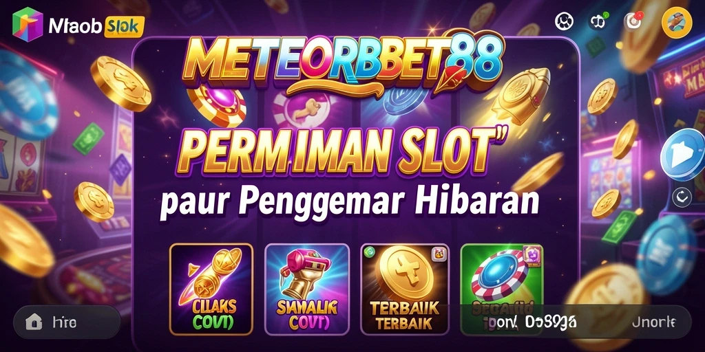 Tampilan gameplay <strong>METEORBET88</strong> yang menakjubkan saat putaran Slot berlangsung.