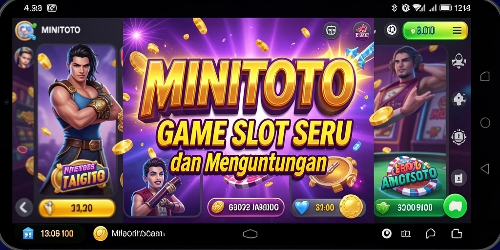 Screenshot gameplay Slot MINITOTO yang menarik dan seru.