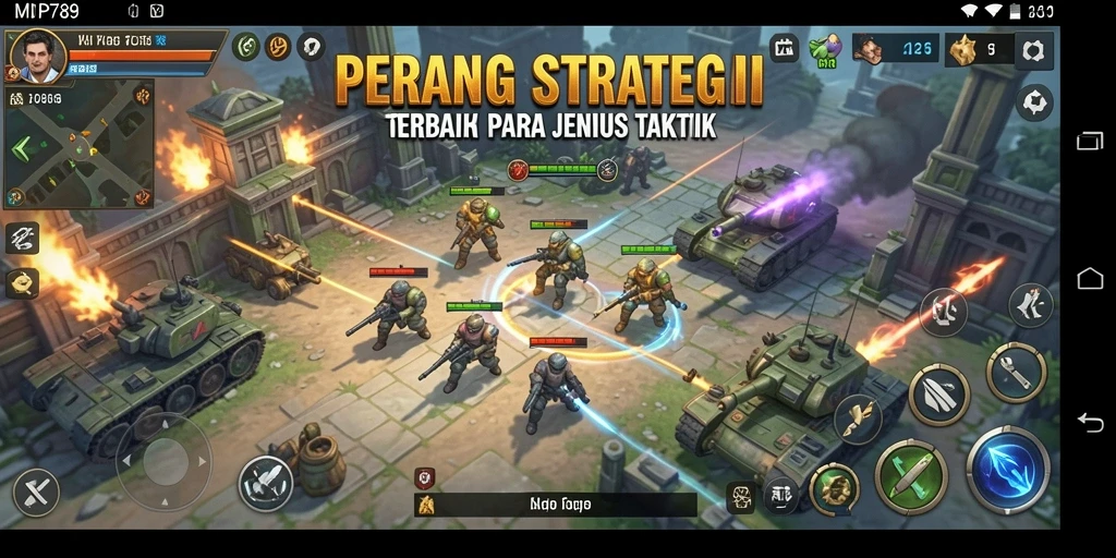 Tampilan gameplay strategi yang menegangkan di MVP789.