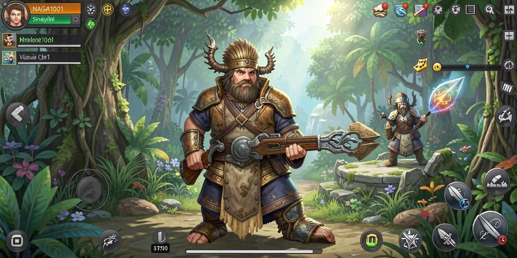 Screenshot gameplay NAGA1001 yang menunjukkan aktivitas simulasi yang menarik.