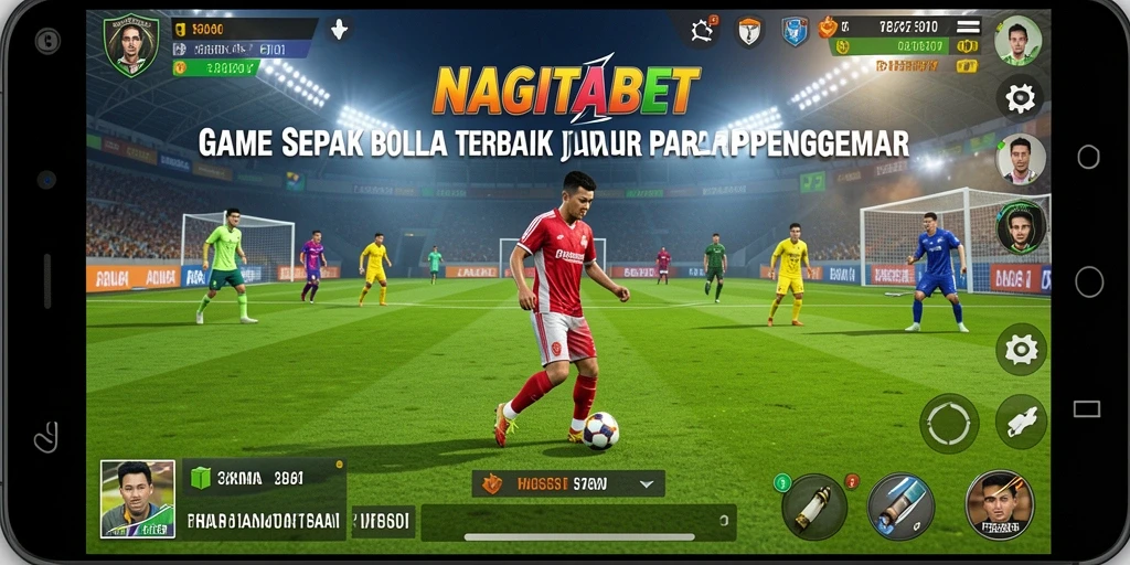 Tampilan gameplay menarik dalam NAGITABET yang menyajikan sepak bola.