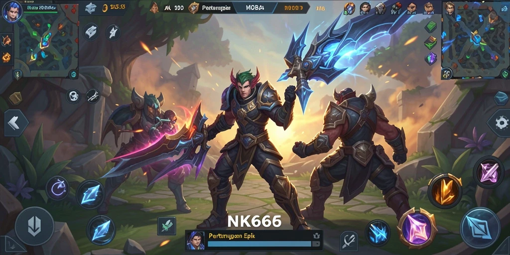 Gameplay seru di NK666 dengan karakter unik dan pertarungan epik.