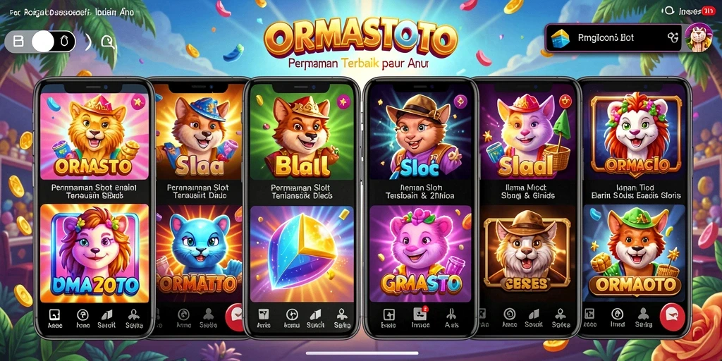 Screenshot gameplay ORMASTOTO dengan tampilan slot yang menakjubkan.