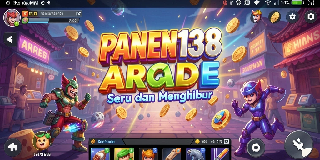 Screenshot utama PANEN138 menampilkan gameplay Arcade yang seru.