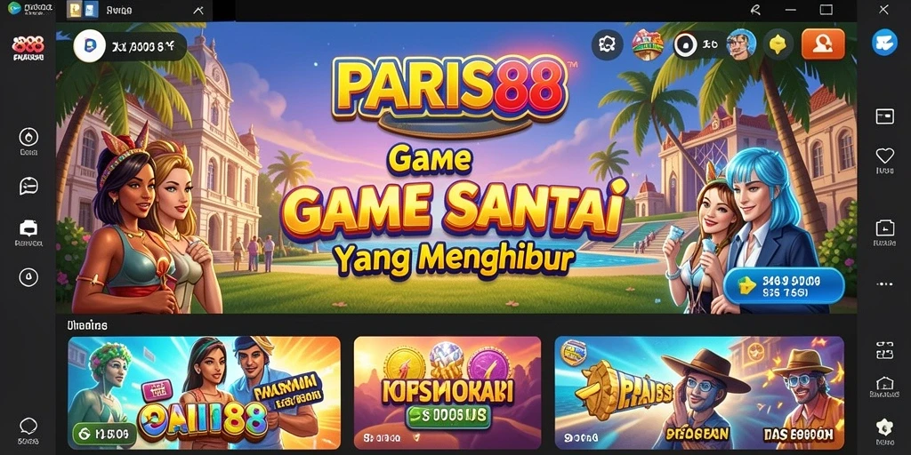 Tampilan gameplay PARIS88 yang menyenangkan dan santai.