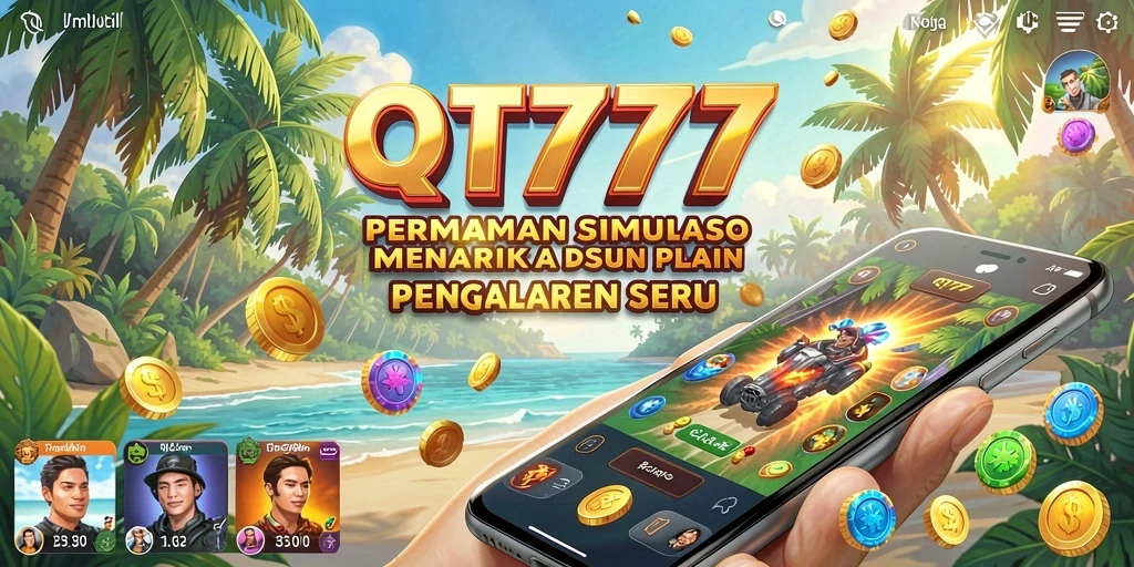 Tampilan gameplay seru dan mendebarkan dari QT777.