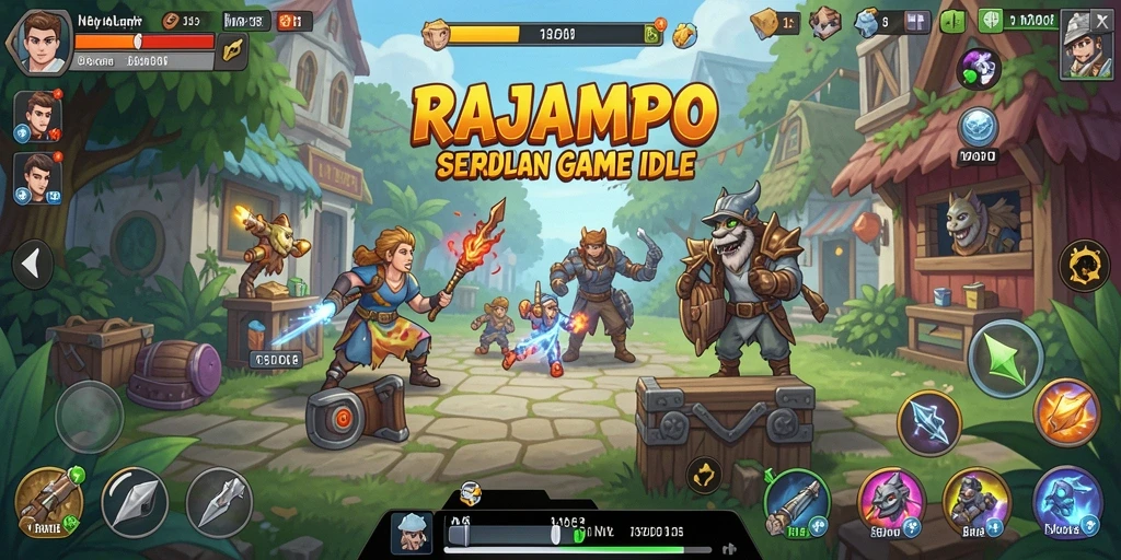 Tampilan gameplay RAJAMPO yang menawan dan menyenangkan.