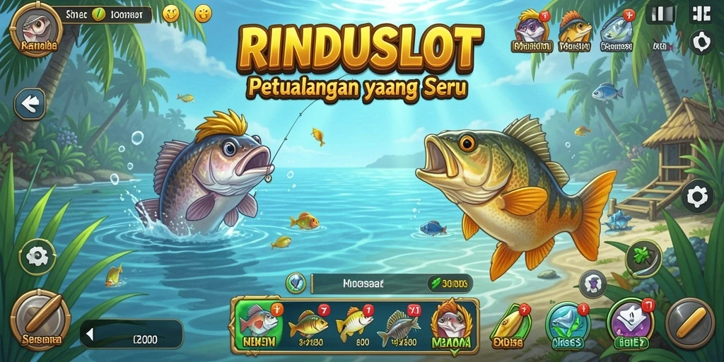 Tangkapan ikan besar dalam gameplay RINDUSLOT yang seru.