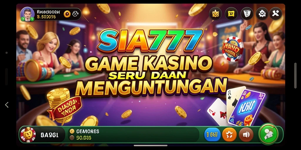 Screenshot utama SIA777 menampilkan gameplay kasino yang mengasyikkan.