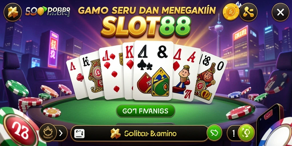 Tampilan gameplay dominan di SLOT88 yang seru.