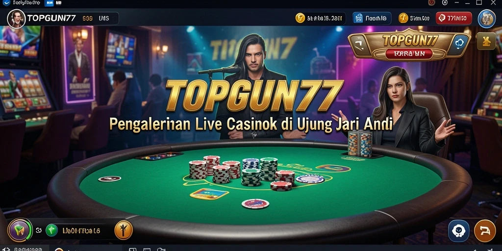 Gameplay seru dan interaktif dari TOPGUN77 Live Casino.
