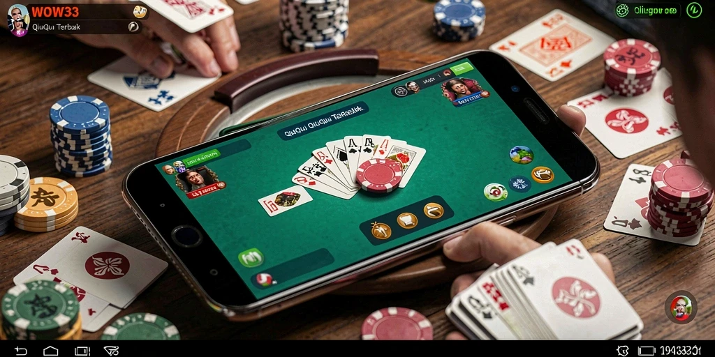 Screenshot utama WOW33 menampilkan gameplay QiuQiu yang seru.