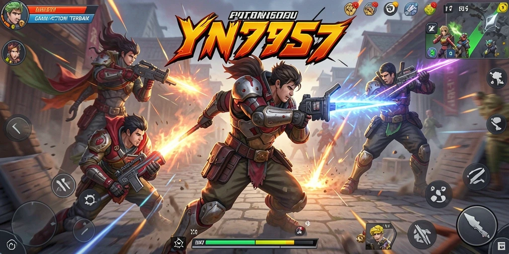 Screenshot gameplay YN777 menunjukkan aksi pertarungan yang mendebarkan.